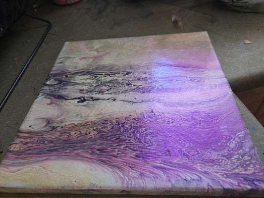 Purple Shine 10 x 10 original painting