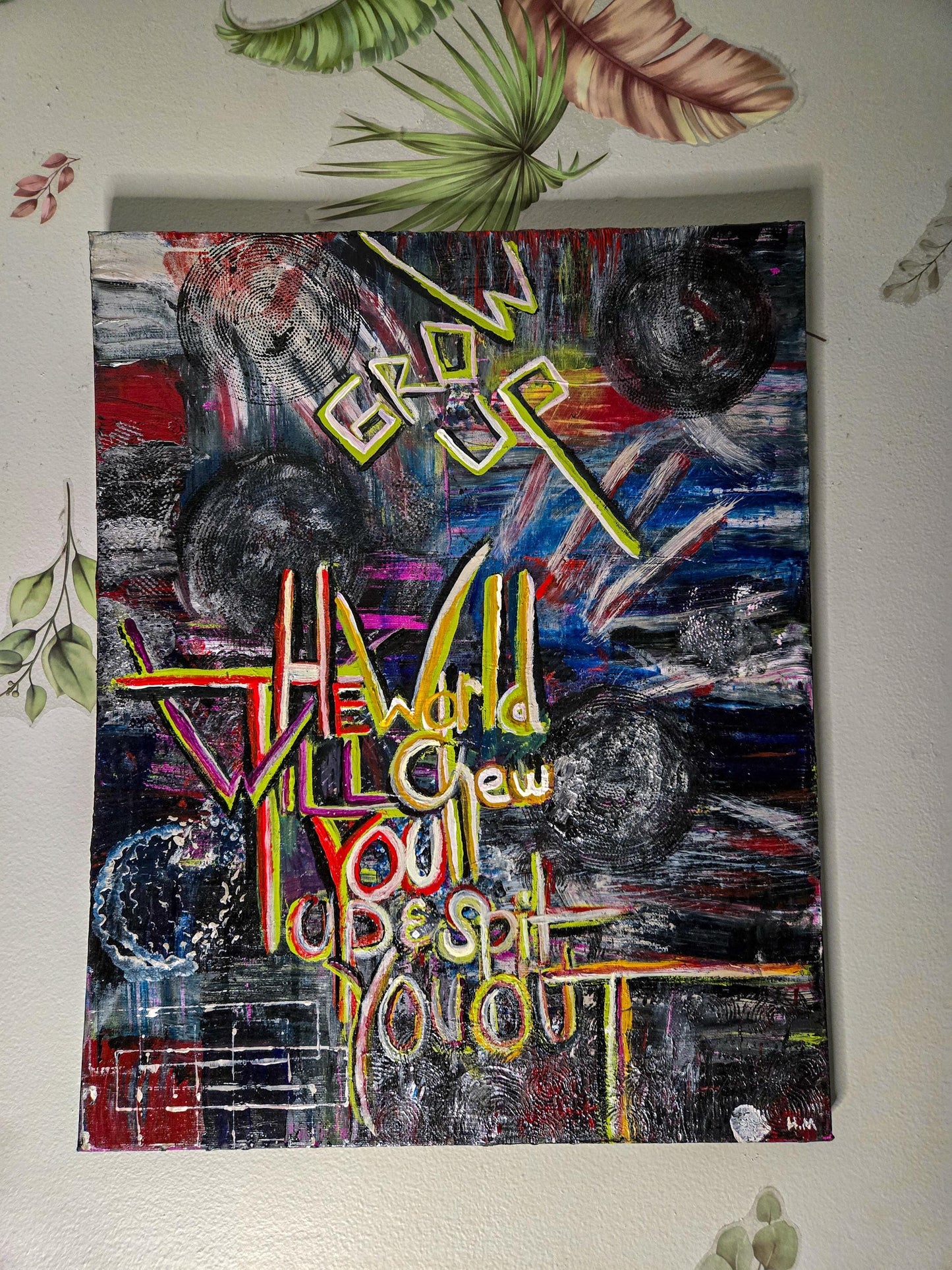 From Insults to Art Original Painting