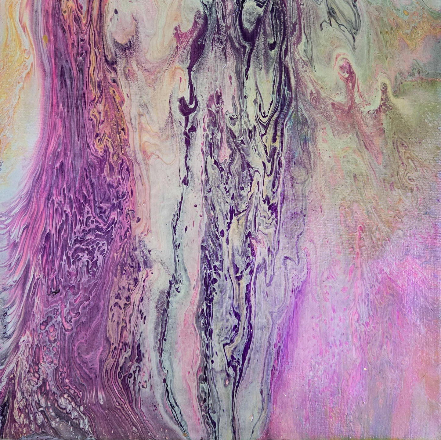 Purple Shine 10 x 10 original painting