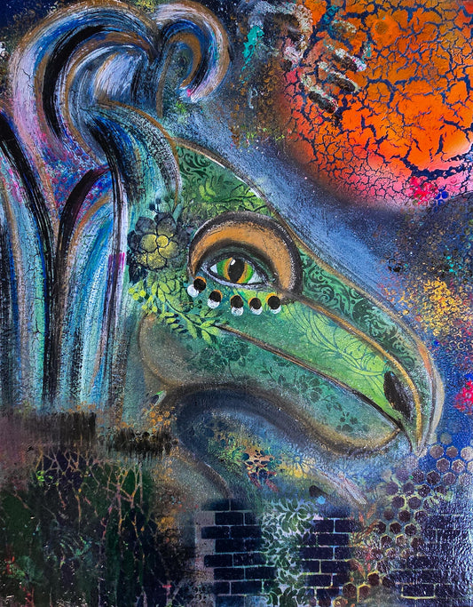 Sexy Reptile Mama Original Painting 24 x 30