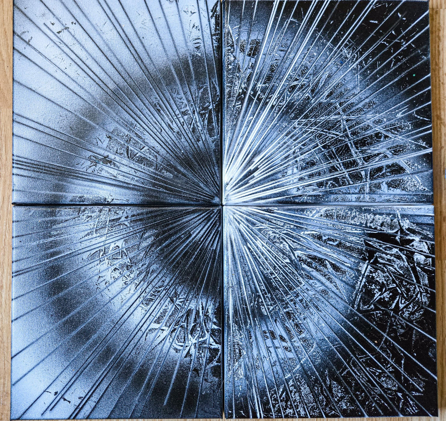 Shards 4 piece set Original Painting